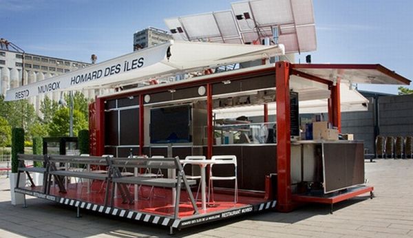 Shipping container restaurant