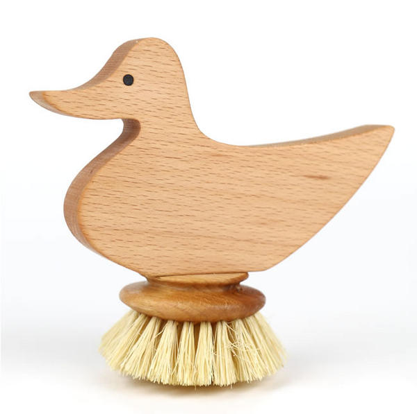 duck shaped beech wood brush
