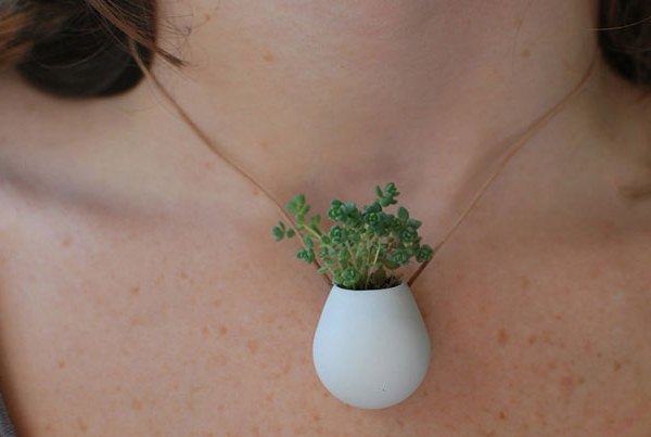 A wearable planter
