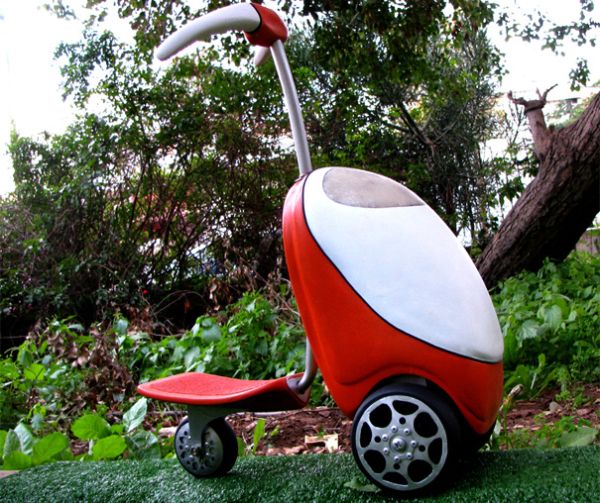 All-electric Lawnmower Scooter