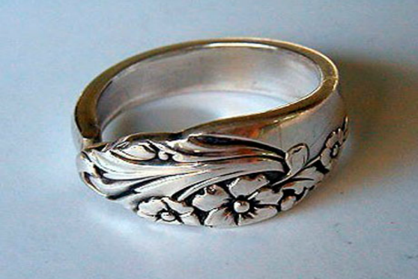 Antique Silver Spoon Ring
