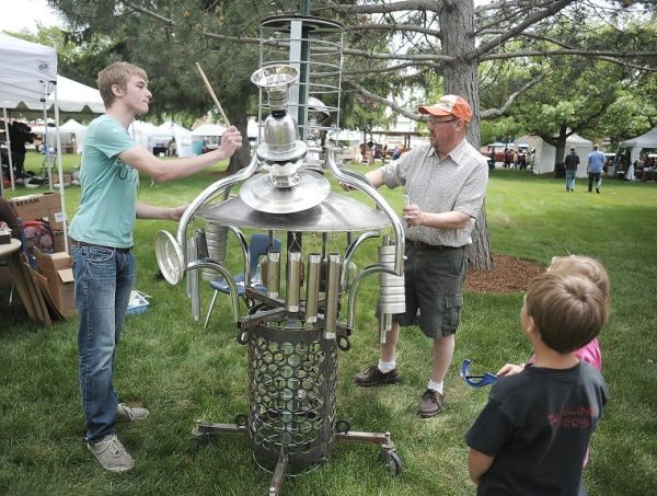 Artist displays recycled treasure at Summerfest