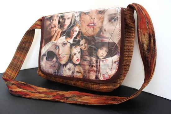bag flap made from magazines 2