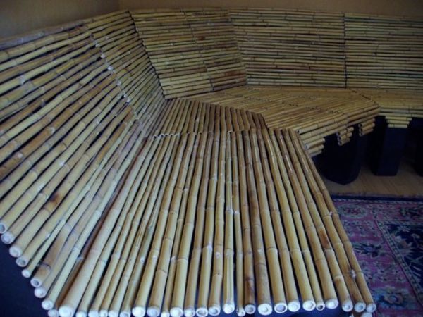 Bamboo and Cardboard Couch 4
