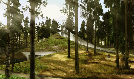 big architects unveils sustainable crematorium des