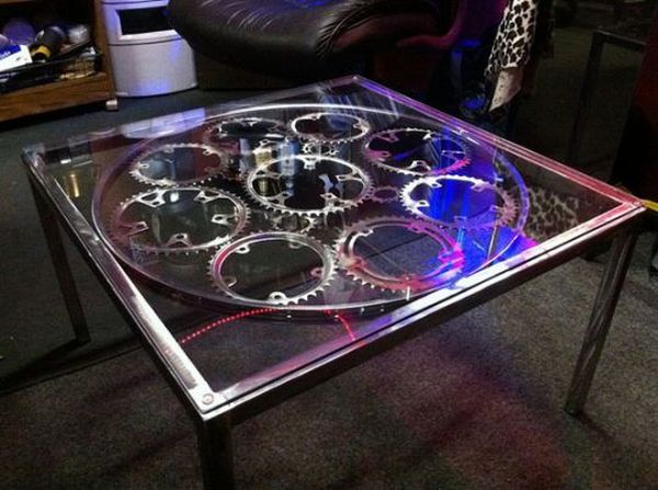 Bike Chain Ring Coffee Table