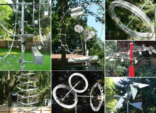 bill mchughs yard kinetic sculptures