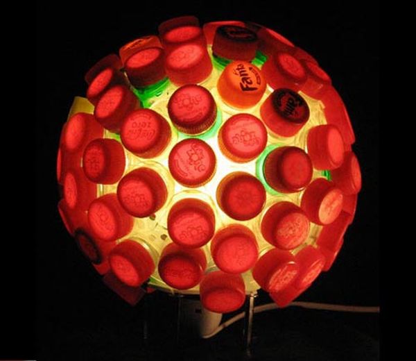 Bottle cap lamp