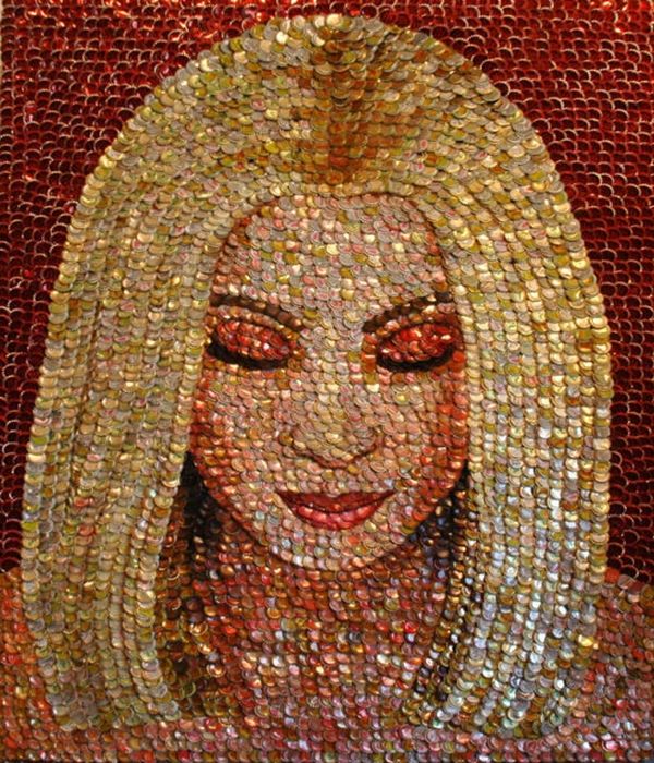 Bottle cap portrait