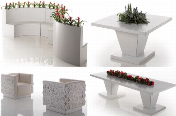 bysteels eco friendly white outdoor furniture