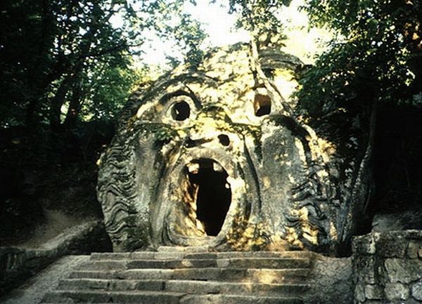 Cave-house in shape of a human face