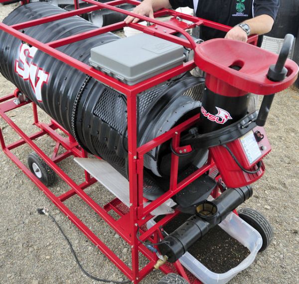 Compost machine designed by SVSU students