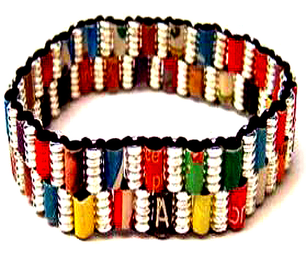 coupon and beads bracelet