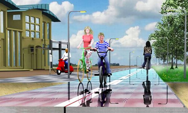 Energy-Generating SolaRoad Bike Path