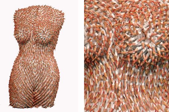 female torsos recycled material 7
