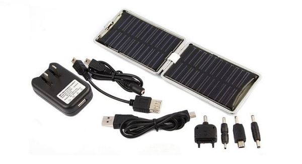 Folding solar charger