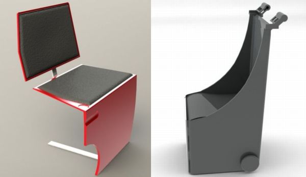 Furniture made from recycled components
