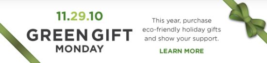 green gift monday badge