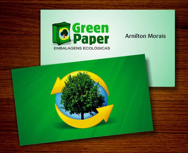 Green business cards
