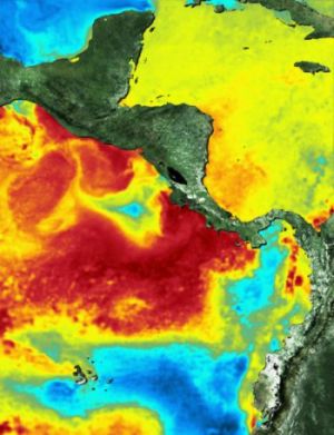 heat map around galapagos and cocos island 9