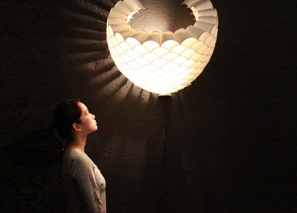 Honeycomb wall lamps