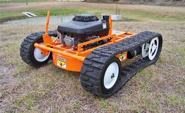 Hybrid-Powered Remote Control Lawnmower