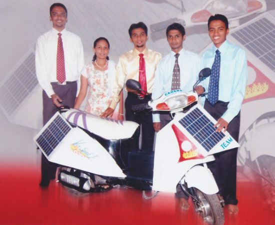 indian students create tribrid two wheeler