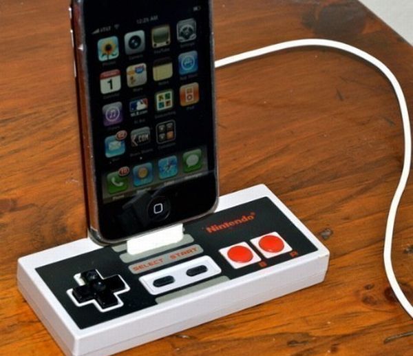 iPod dock from NES controller