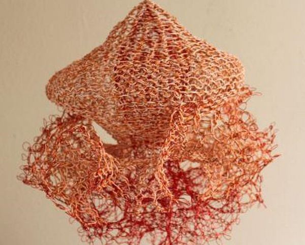Jelly Fish sculpture made from recycled wire