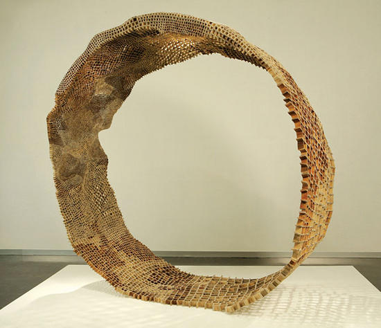 john grade creates sculptures from cellulose seeds