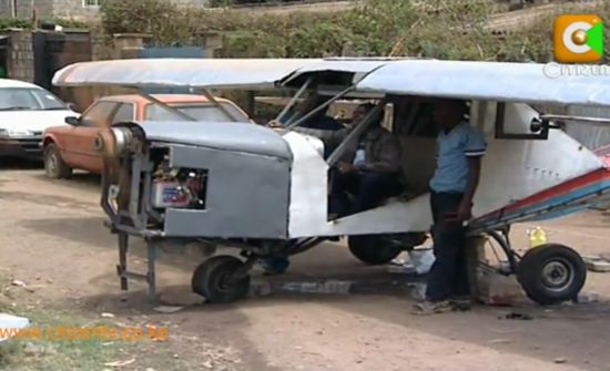 kenyan it specialist assembles an aircraft from sc