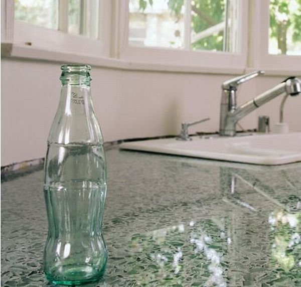 Kitchen Counters from recycled glass