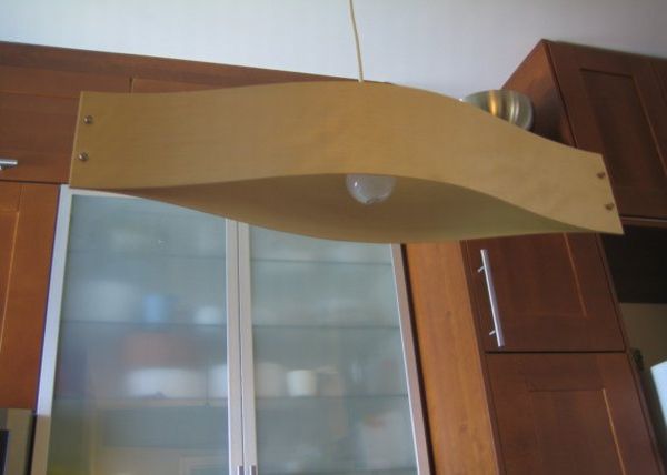 Long board pendent lamp