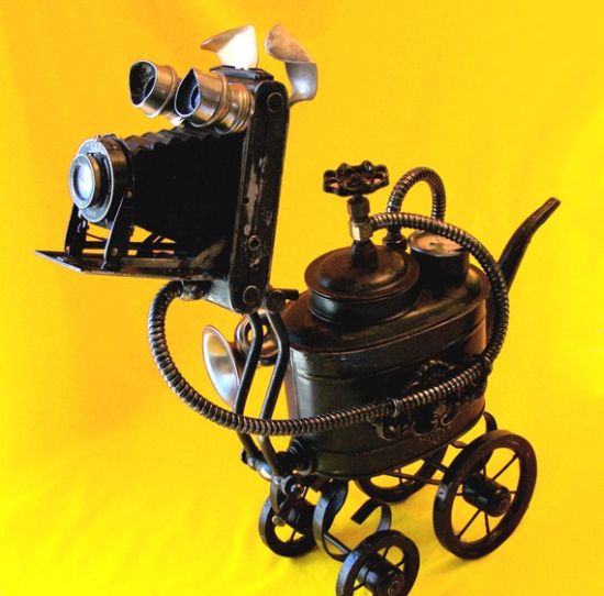 loopy recycled steam powered robot 1