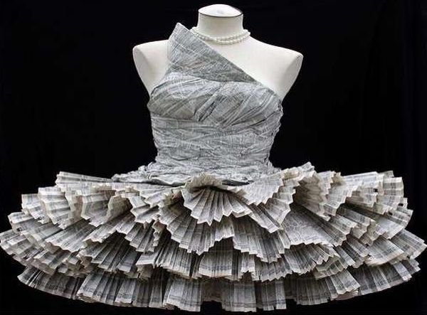Magazine-Made Dress