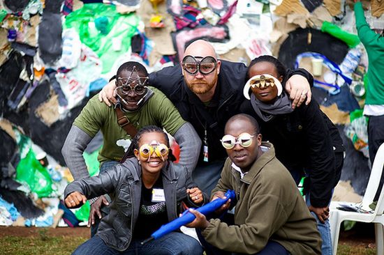 maker faire africa artistic sunglasses