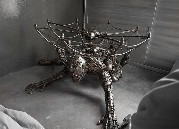 Metal spiderman table