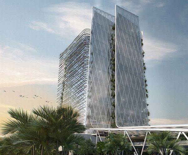 Nature-inspired sustainable tower for ITC