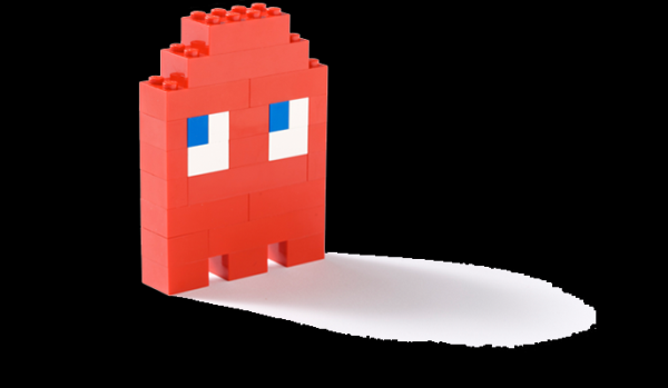 Pac Man Lego Brooch