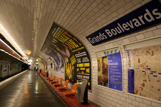 paris subway trains and riders to heat apartment b