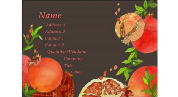 Pomegranit business card
