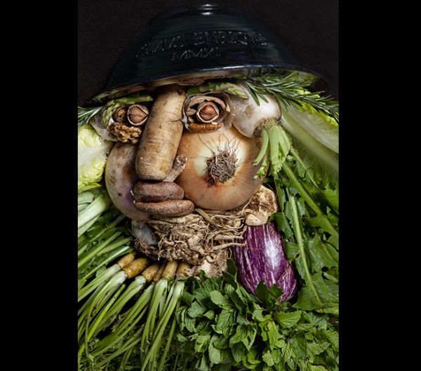 Portraits made of fruits, flowers and vegetable3