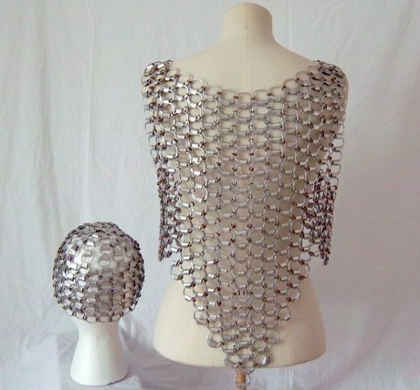 recycked pop tops vest and cap1