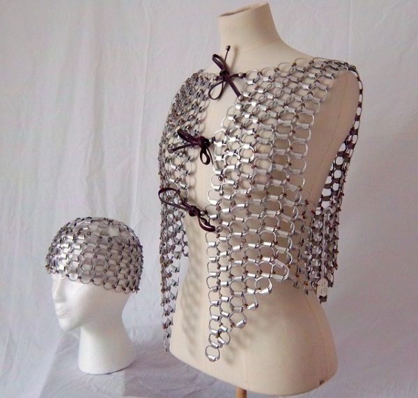 recycked pop tops vest and cap2