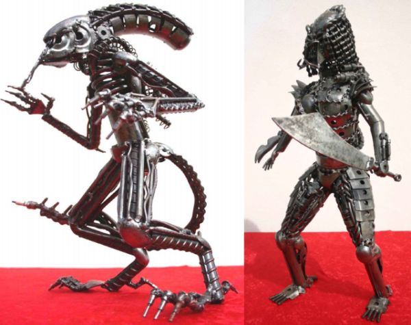 recycled metal art sculptures 1