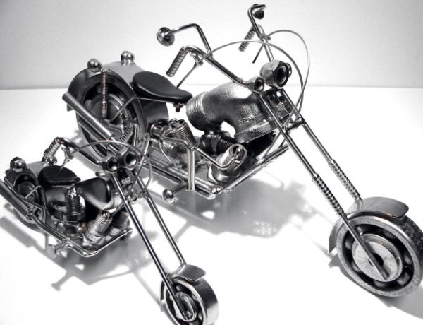 recycled metal motorcycle 7