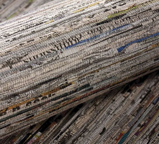 recycled newspaper wallcoverin newsworthy 2