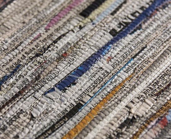 recycled newspaper wallcoverin newsworthy 3