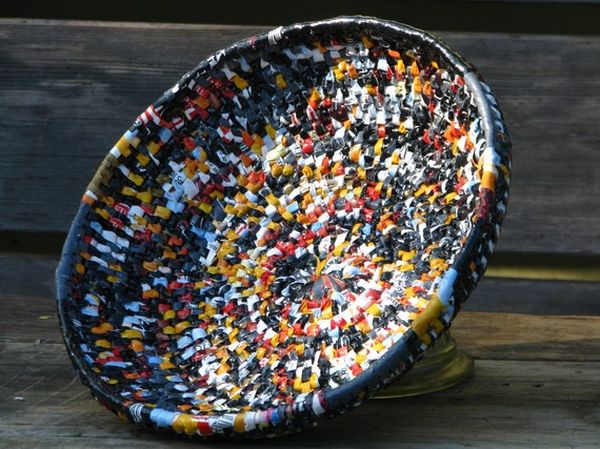 recycled plastic bag basket 1