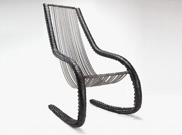 Recycled Bike Chain Chair